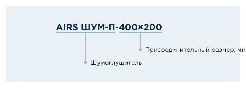 Шумоглушитель прямоугольный AIRS ШУМ-П