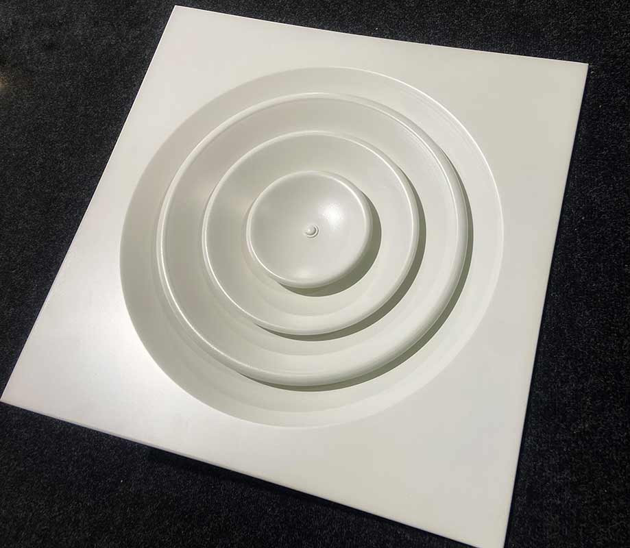 Веерная потолочная решетка 4RA