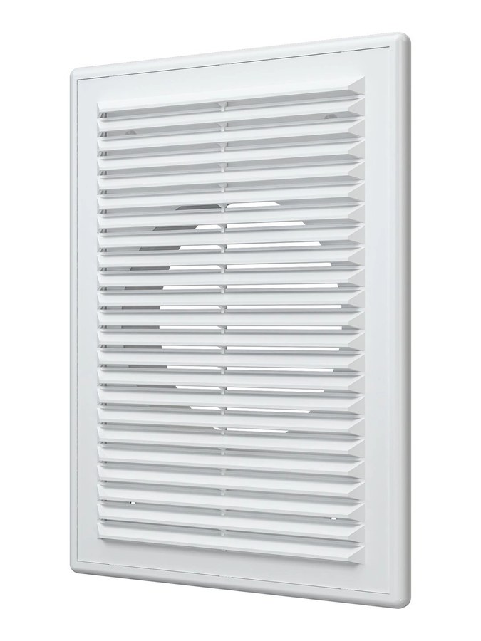 Решетка вентиляционная RF. фланец D125 разъемная 185х255 пластик ERA