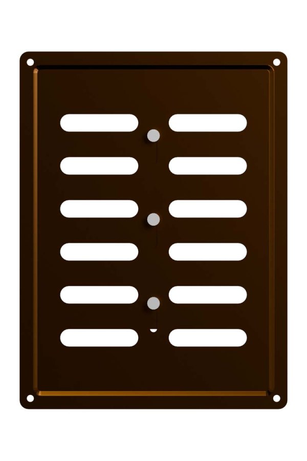 Решетка вентиляционная MER регулируемая 150х200 окрашенная сталь Metallic brown ERA